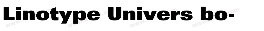 Linotype Univers bo字体转换 Linotype Univers bo字体转换